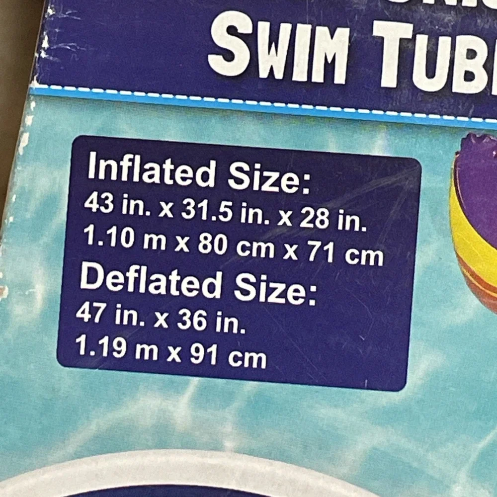 H2O GO! Fantasy Unicorn Swim Tube 43 in x 31.5 in x 28 in pool‎ float NIB